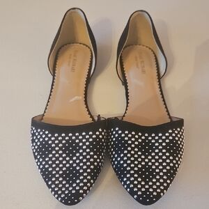 Elegant Black Studded Isaac Mizrahi Women's Flats